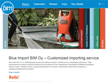Tablet Screenshot of blueimport.fi